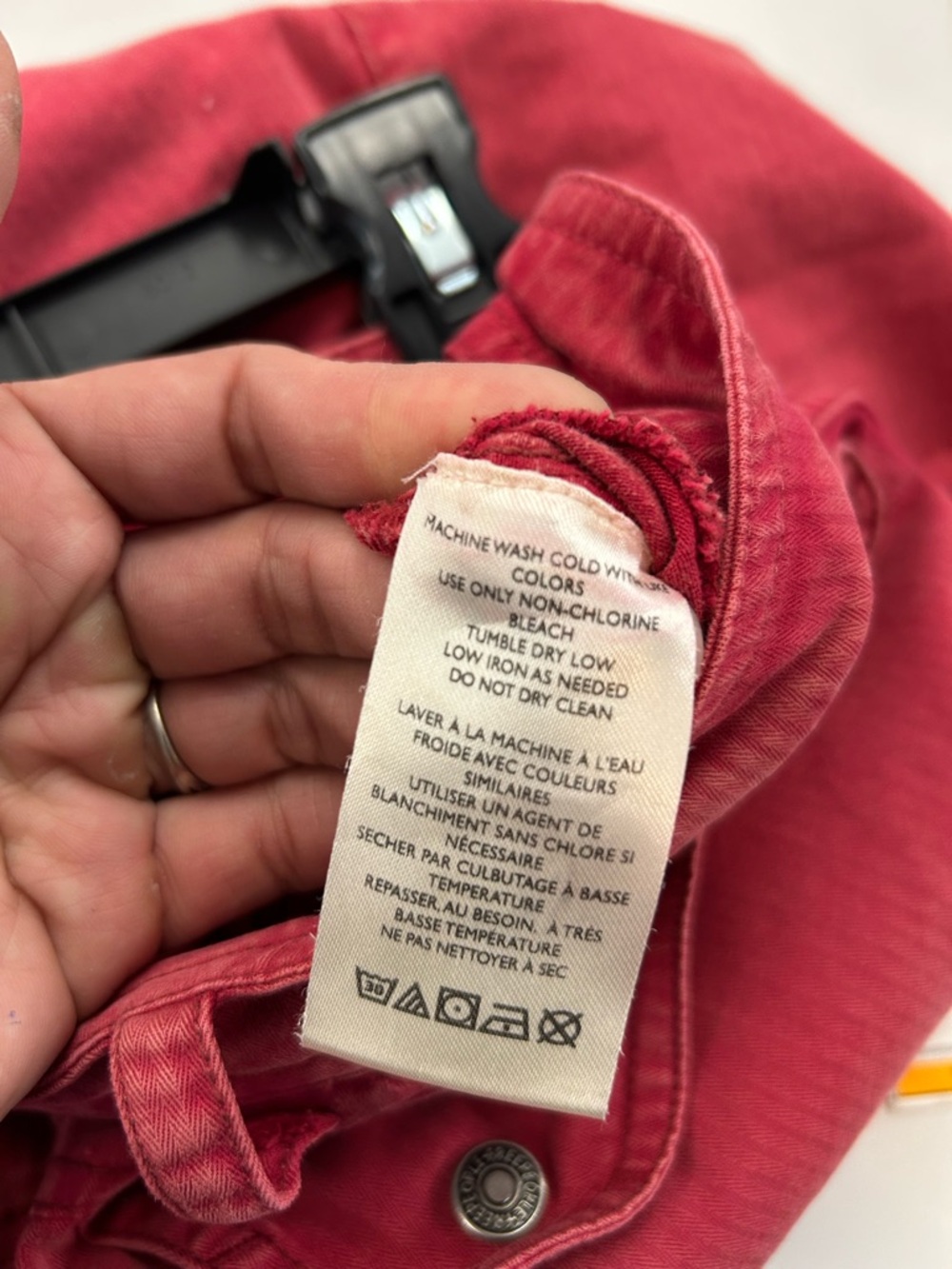 We The Free Red Cargo-Style Capri - Picture 4 of 7